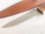 Ръчно направен ловен нож фултанг с кожена кания тип кама