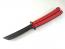 Нож пеперуда червен цвят  дизайн къс меч танто острие черно