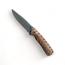 Елегантен сгъваем нож с дръжка от орехово дърво и гладко острие