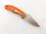 Сгъваем автоматичен нож с оранжева дръжка G10 Spyderco 