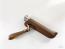 Сгъваем джобен нож с дървени чирени шарка имитираща дамаска стомана