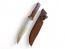 Ръчно направен ловен нож &#039;Forest Falcon&#039; с махагонова дръжка и D2 стомана