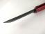 Нож пеперуда червен цвят  дизайн къс меч танто острие черно