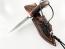 Ловен нож ръчно направен от дамаска японска стомана подходящ за дране