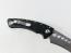 Сгъваем автоматичен нож- Run Hawk - извито острие тип карамбит, черни алуминиеви дръжки