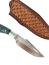 Ръчно направен ловен нож от дамаска японска стомана дръжка от дърво и смола LP12