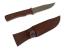 Ръчно направен ловен нож &#039;Forest Falcon&#039; с махагонова дръжка и D2 стомана