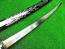 Самурайски меч катана танто,Tanto черен калъф флорални инкрустации 