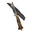 Ловен нож с гравирана акула на острието 
