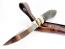 Ръчно изработен ловен нож от неръждаема стомана с дръжка от турски орех