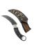 Ръчно направен тактически ловен нож с извито острие от дамаска японска стомана