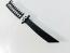 Нож пеперуда  черен цвят острие дизайн къс меч танто остър като бръснач