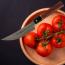 Кован кухненски нож за рязане на месо и зеленчуци с извито острие