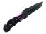 Полуавтоматичен метален тактически нож с резец и шип Purple color