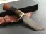 Ръчно изработен ловен нож дамаска стомана и сандалово дърво-Пакистан