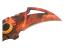 Нож Карамбит T-X64 Оранжев, наподобяващи пламъци