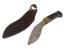 Ръчно изработен ловен нож тип &#039;Кукри&#039; с месингов гард и дървена дръжка
