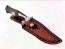 VipEver Ловен нож  модел Bowie Knife стомана D2 и кожена ръчно направена кания