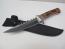 Ловен нож с калъф и дървена дръжка hunting knife