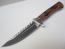 Ловен нож с калъф и дървена дръжка hunting knife