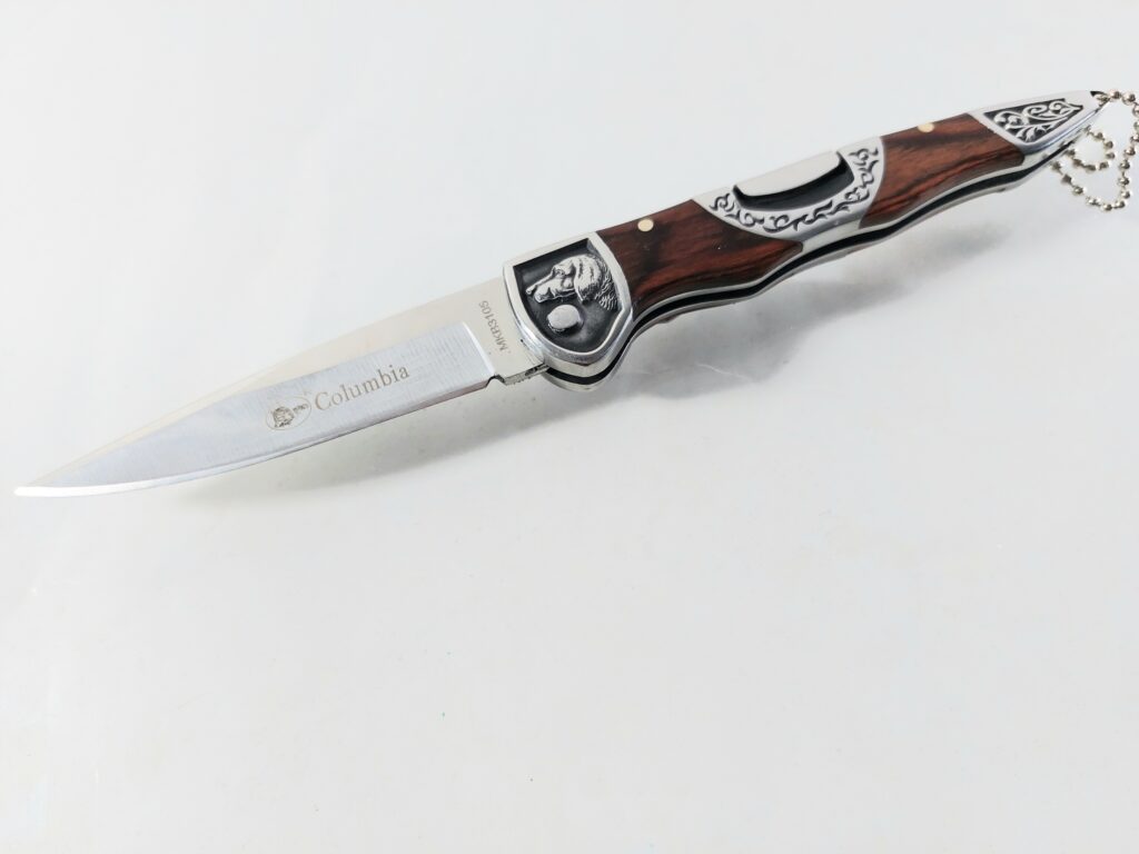 RiverForge pocket knife MKB3105 Dog Сгъваем джобен нож с гравирано куче на гарда  |  Lesno.org