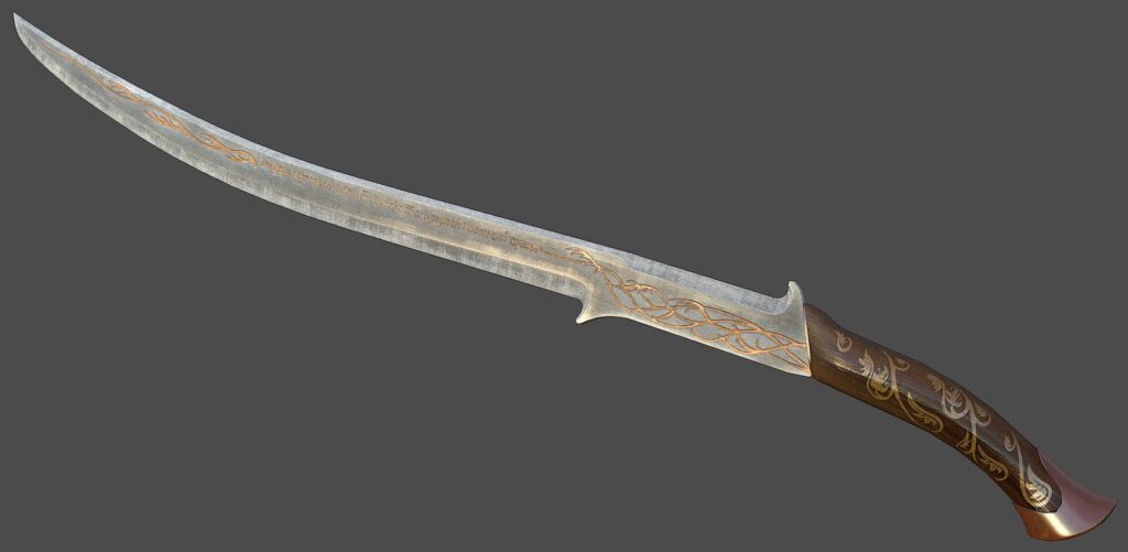 Властелина на Пръстените – Елфически меч със стойка-Lord Of The Rings Arwen HADHAFANG  |  Lesno.org