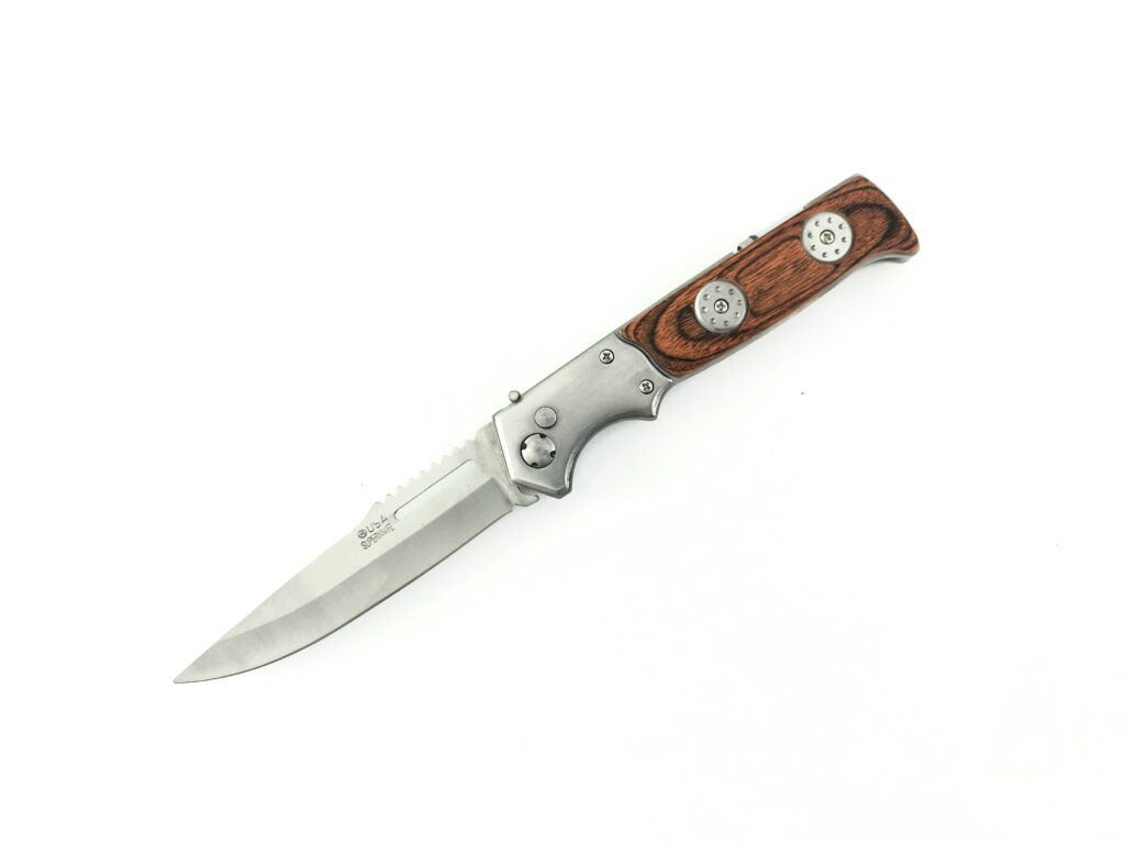 Pocket Knife модел 3008 сгъваем автоматичен нож с калъф  |  Lesno.org