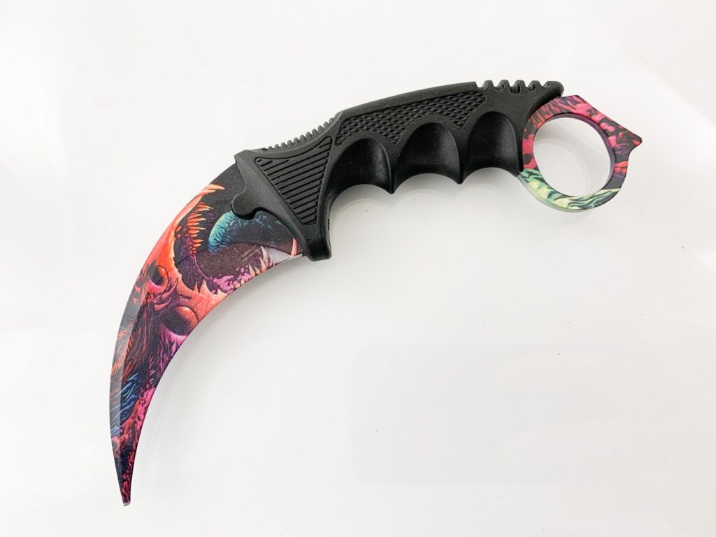 CS GO – ALIEN SKIN : Karambit knife,карамбит тренировъчен незаточен  |  Lesno.org