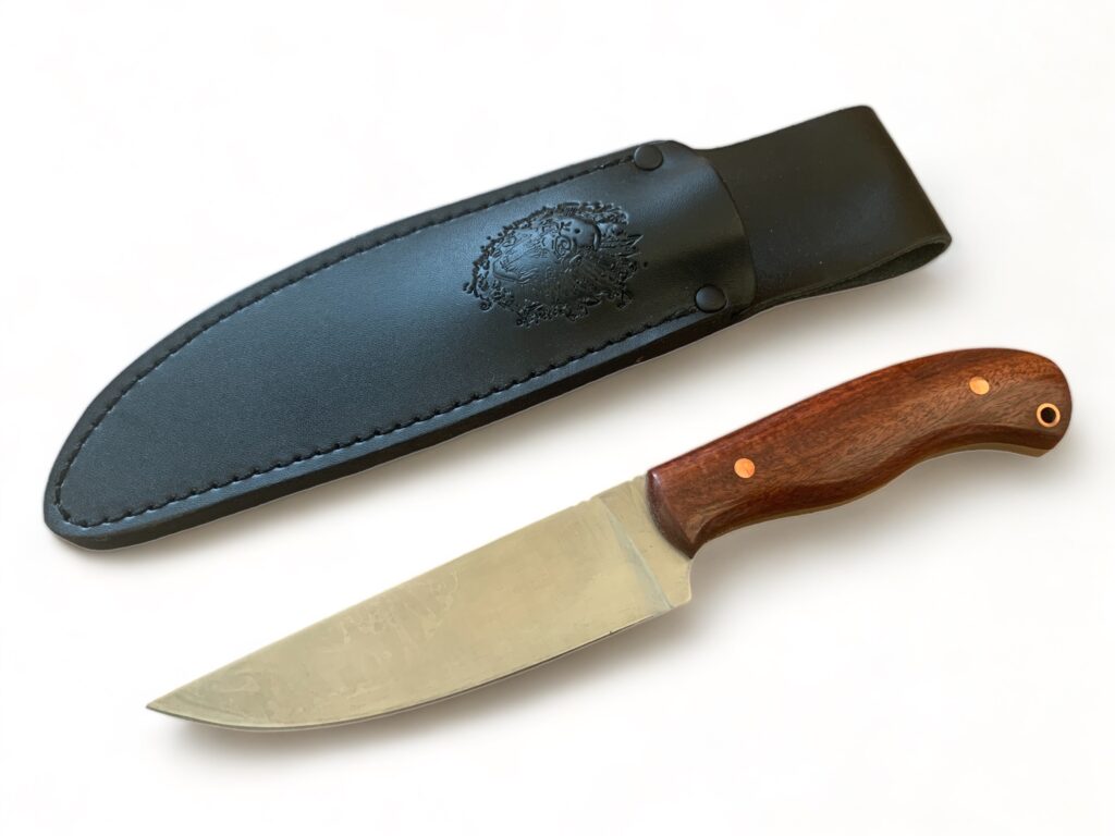 Ловен нож ‘Фултанг’ с дръжка от черешово дърво – модел Knives XZD50  |  Lesno.org