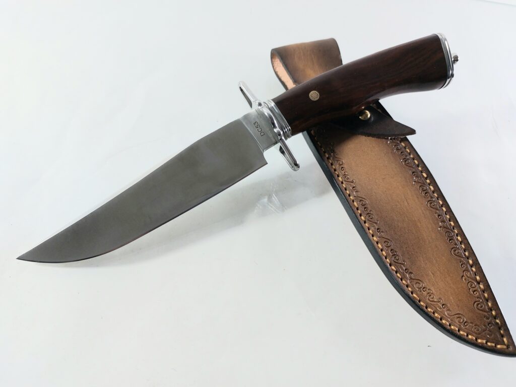 Bowie knife Ръчно направен ловен нож с кожена кания стомана DC53 – VipEver  |  Lesno.org
