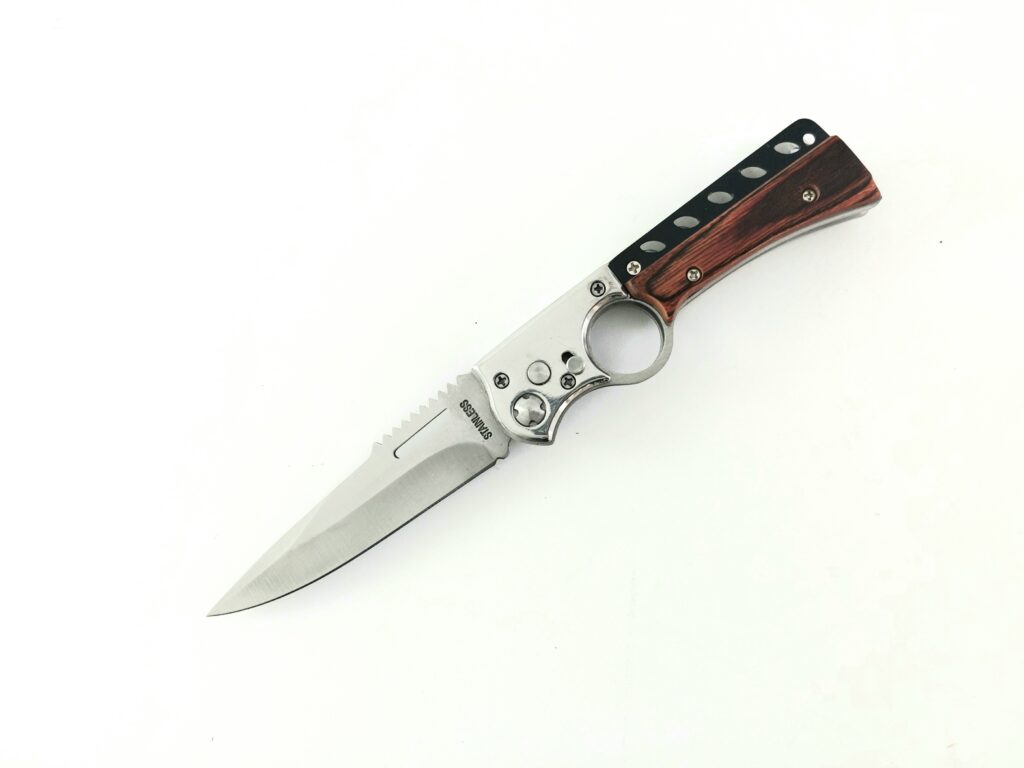 Pocket Knife модел 316 сгъваем автоматичен нож с калъф  |  Lesno.org